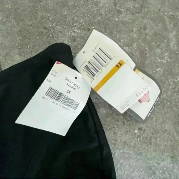 NWT Silhouette Solutions Swim Bottom Brief Tummy Slimmer Black Plus Size 3X - Picture 3 of 6